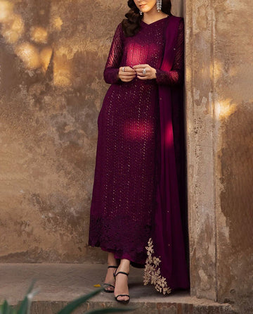 Azure X Maya Ali Formal Chiffon 5319