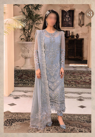 Maria B Organza Partywear Dress | Kss-088