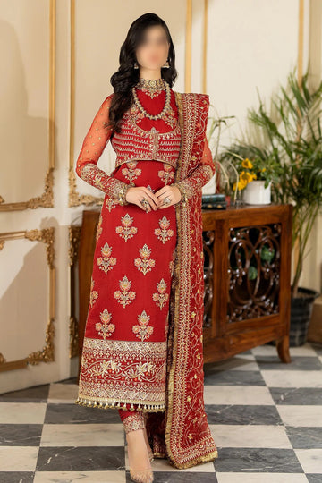 Imrozia Luxury Chiffon Partywear Dress | Kss-109