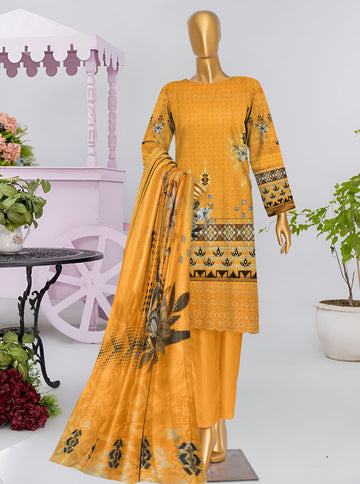 Bin Saeed Luxury Printed Chicken Kari Lawn | Kssl-213