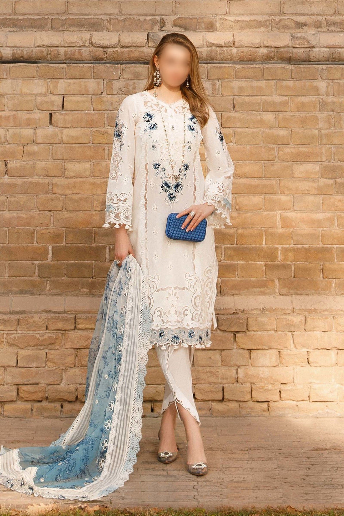 Maria B Luxury Lawn PartyWear Dress | Kssl-218