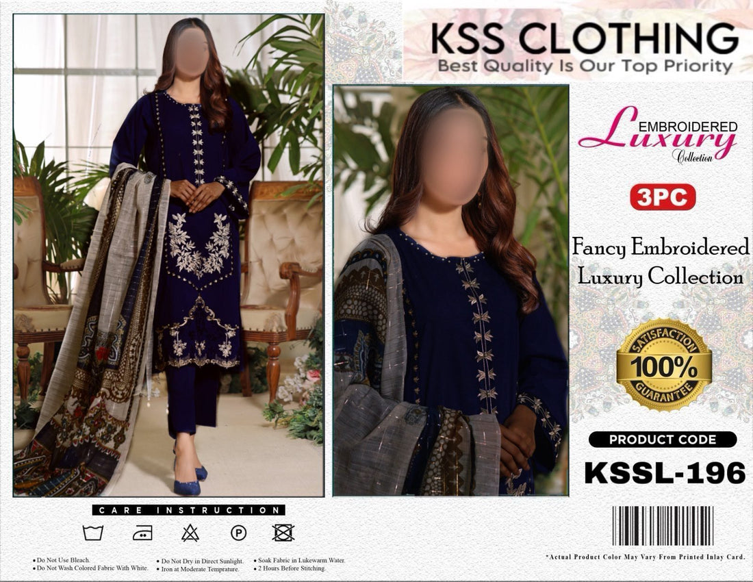 Kss Clothing Lawn Luxury Party Wear Dress | Kssl-196