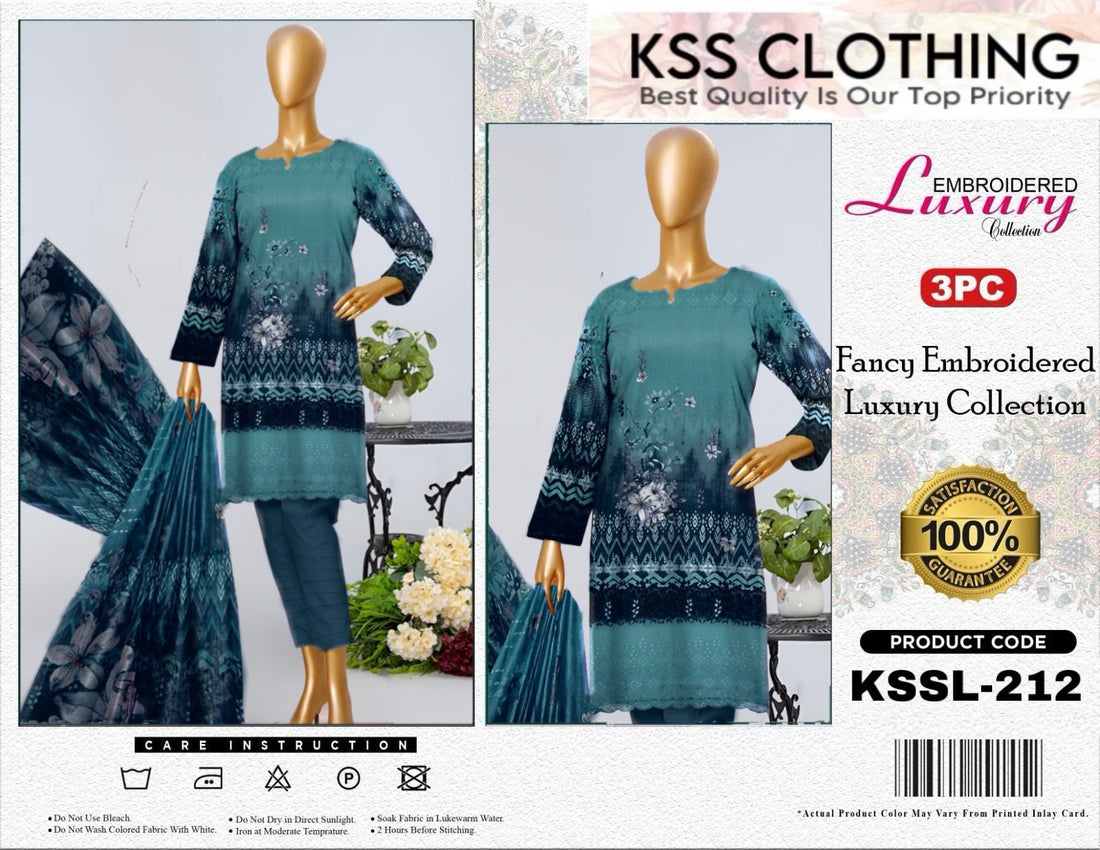 Bin Saeed Luxury Printed Chicken Kari Lawn | Kssl-212