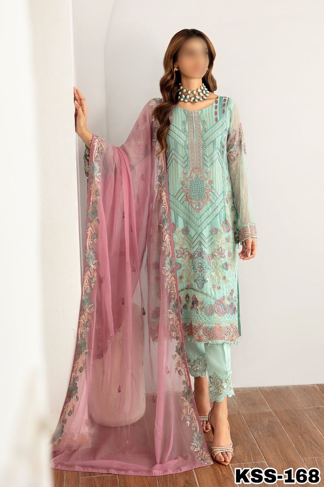 Ramsha Chiffon PartyWear Dress | Kss-168