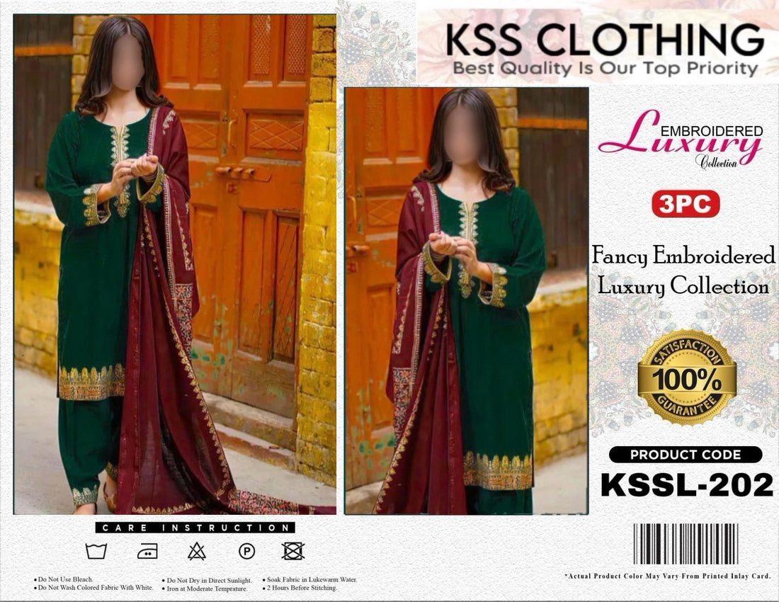 Kss Clothing Lawn Luxury Party Wear Dress | Kssl-202