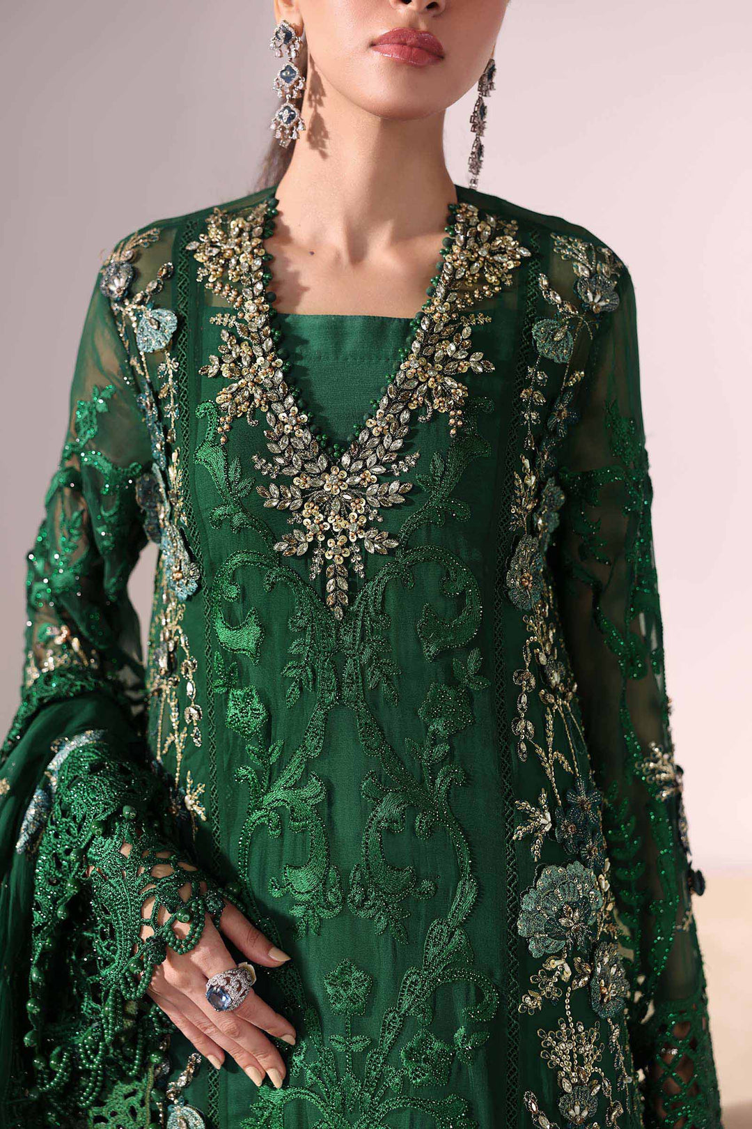 Maria B Luxury Chiffon Party Wear Dress | 5289