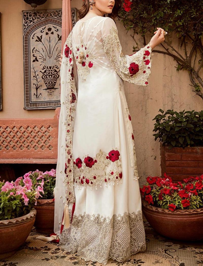 Imrozia Luxury Chiffon Party Wear Dress |5333