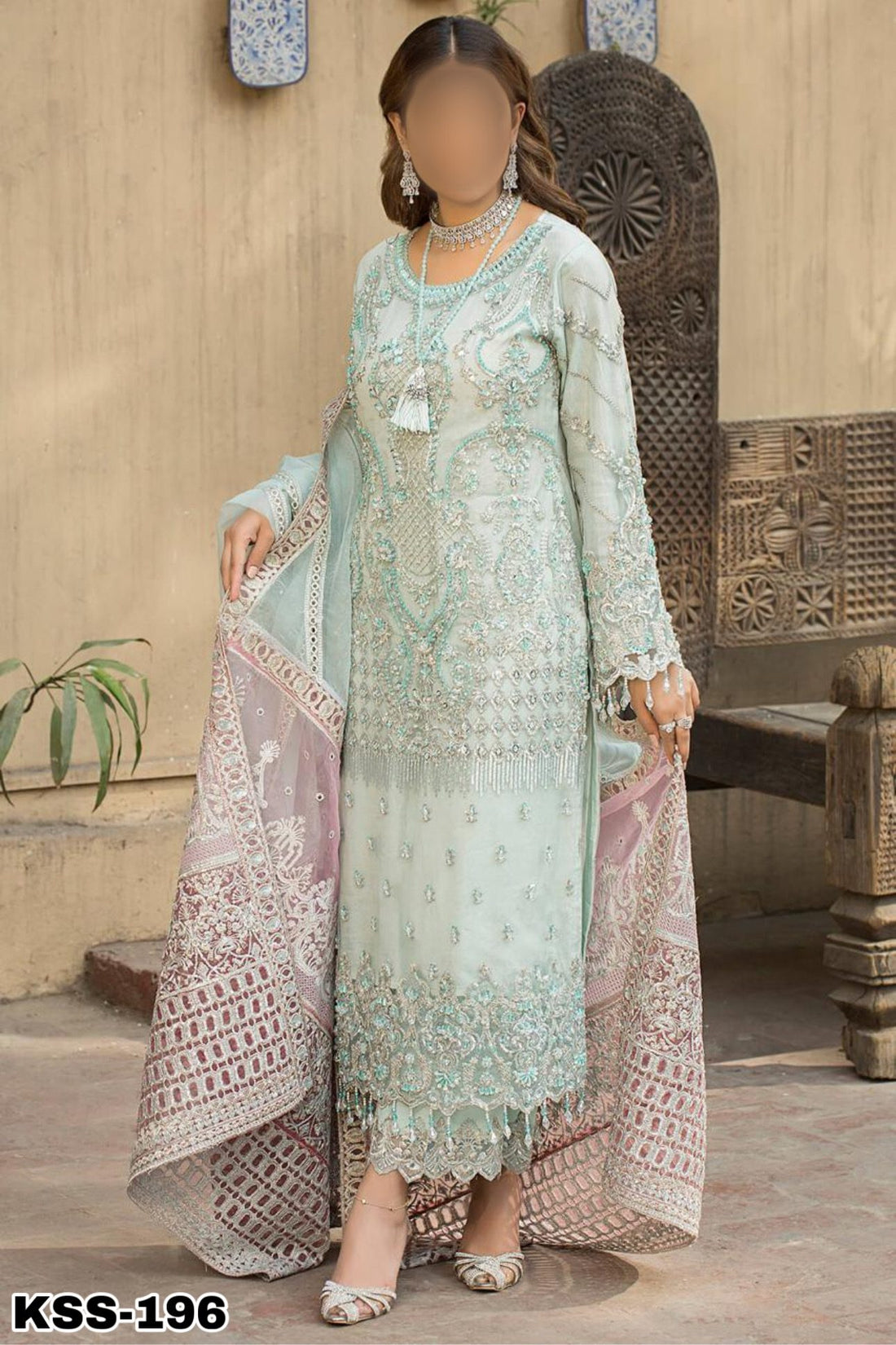 Jofa Luxury Chiffon Party Wear Dress With Organza Dupatta |Kss-196