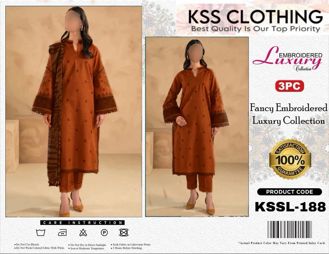 Kss Clothing Lawn Luxury Party Wear Dress | Kssl-188