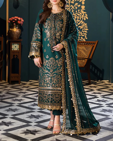Asim Jofa Chiffon PartyWear Dress | 5314