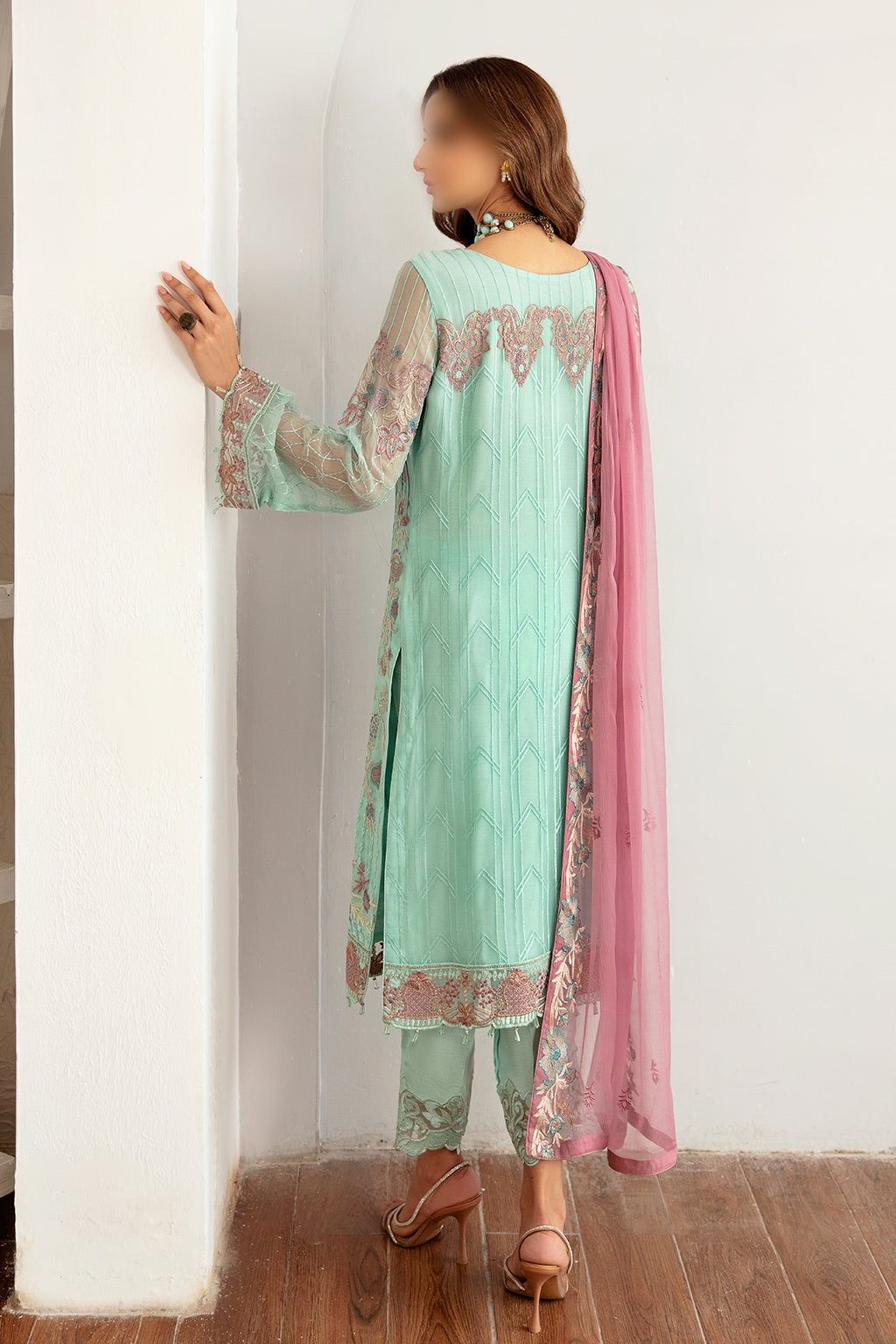 Ramsha Chiffon PartyWear Dress | Kss-168