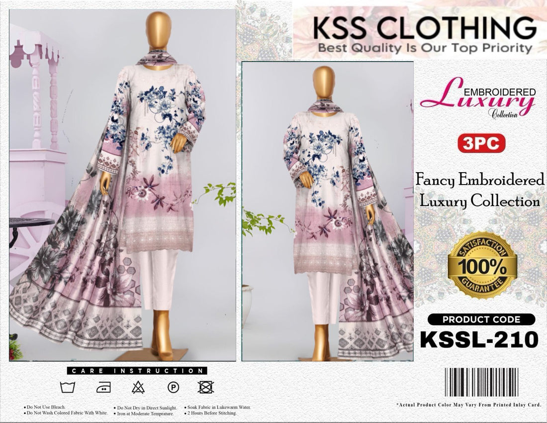 Bin Saeed Luxury Printed Chicken Kari Lawn | Kssl-210