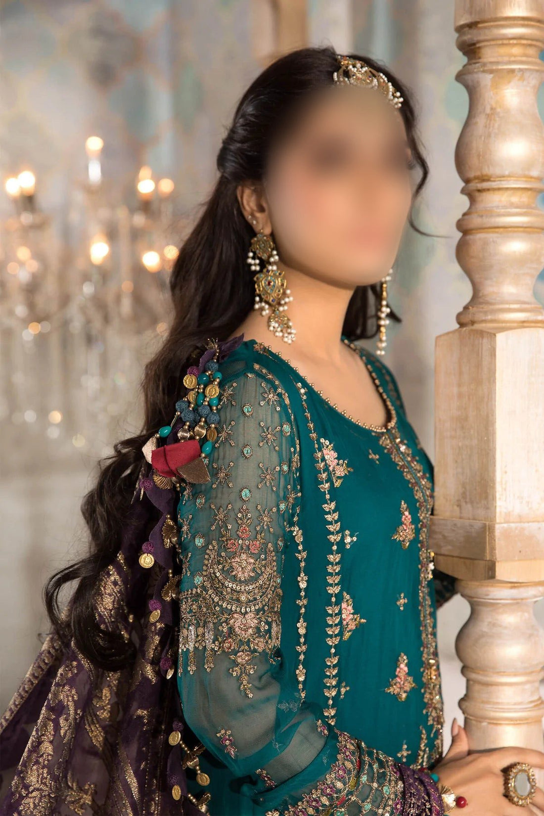 Maria B Chiffon Partywear Dress | Bd-2202