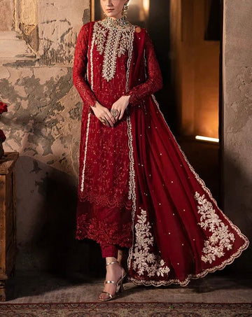 Azure Luxury Chiffon Partywear Dress|5315