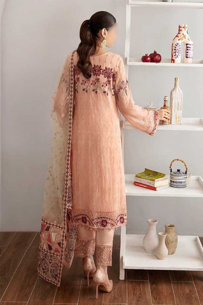 Ramsha Chiffon Luxury PartyWear Dress | Kss-163