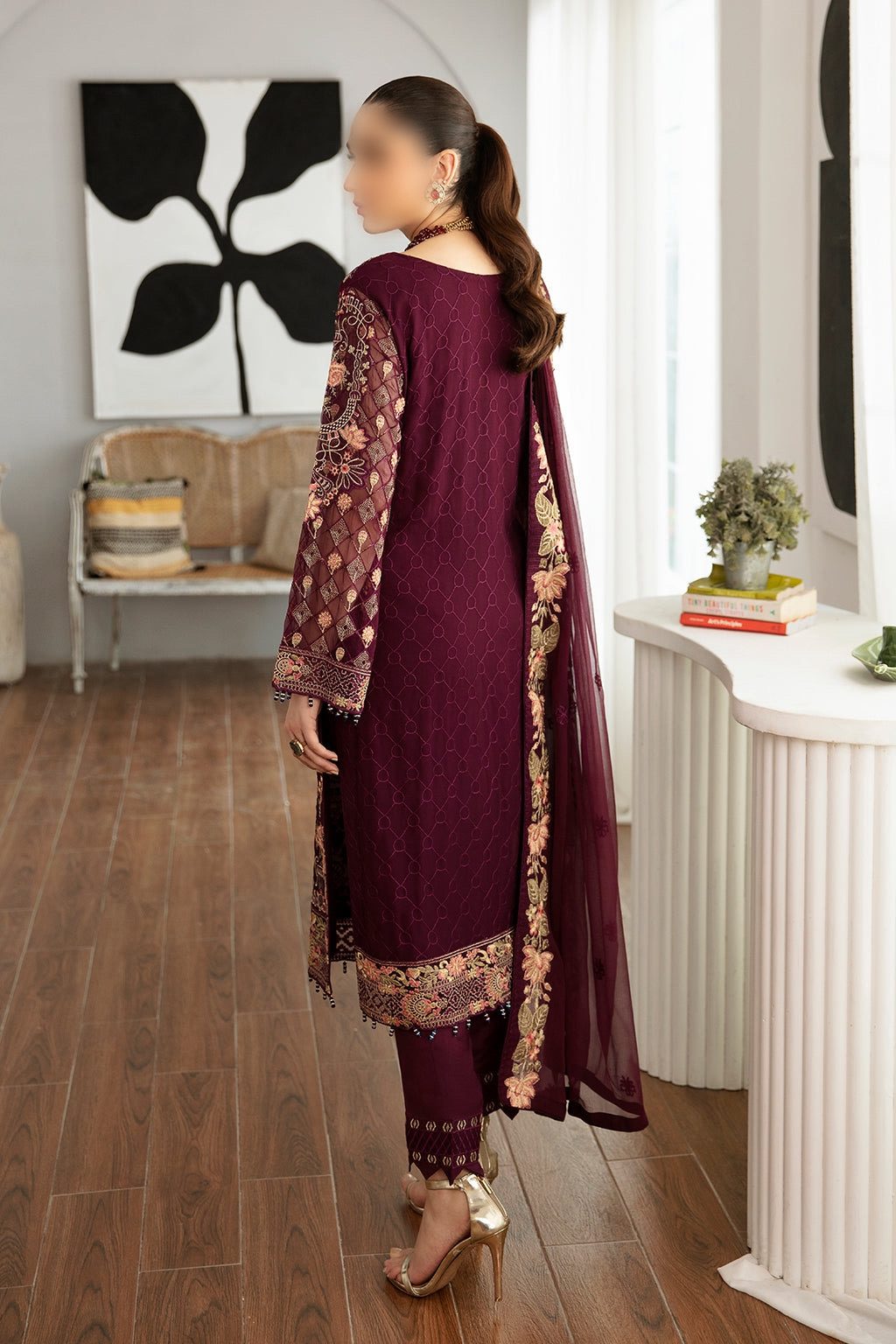 Ramsha Chiffon Party Wear Dress | Kss-161