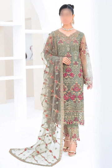 Rimsha Chiffon/Net Partywear Dress Kss-101