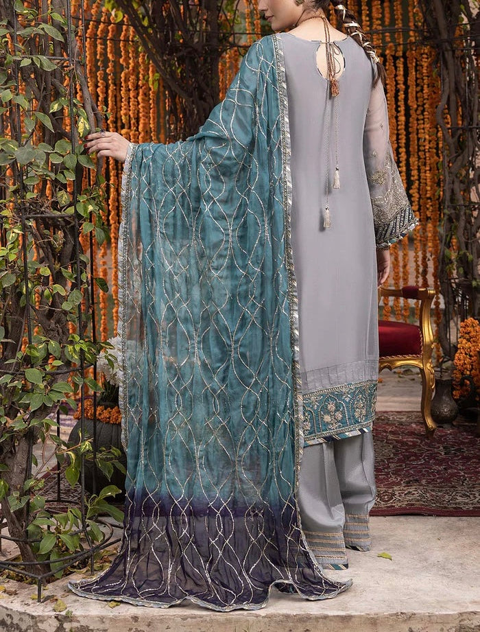 Adan Libas Luxury Chiffon PartyWear Dress|5323