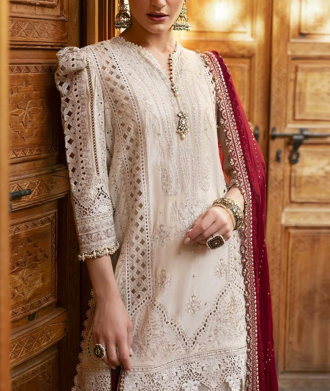 Maria B Luxury Lawn Chicken Kari Partywear Dress |5292