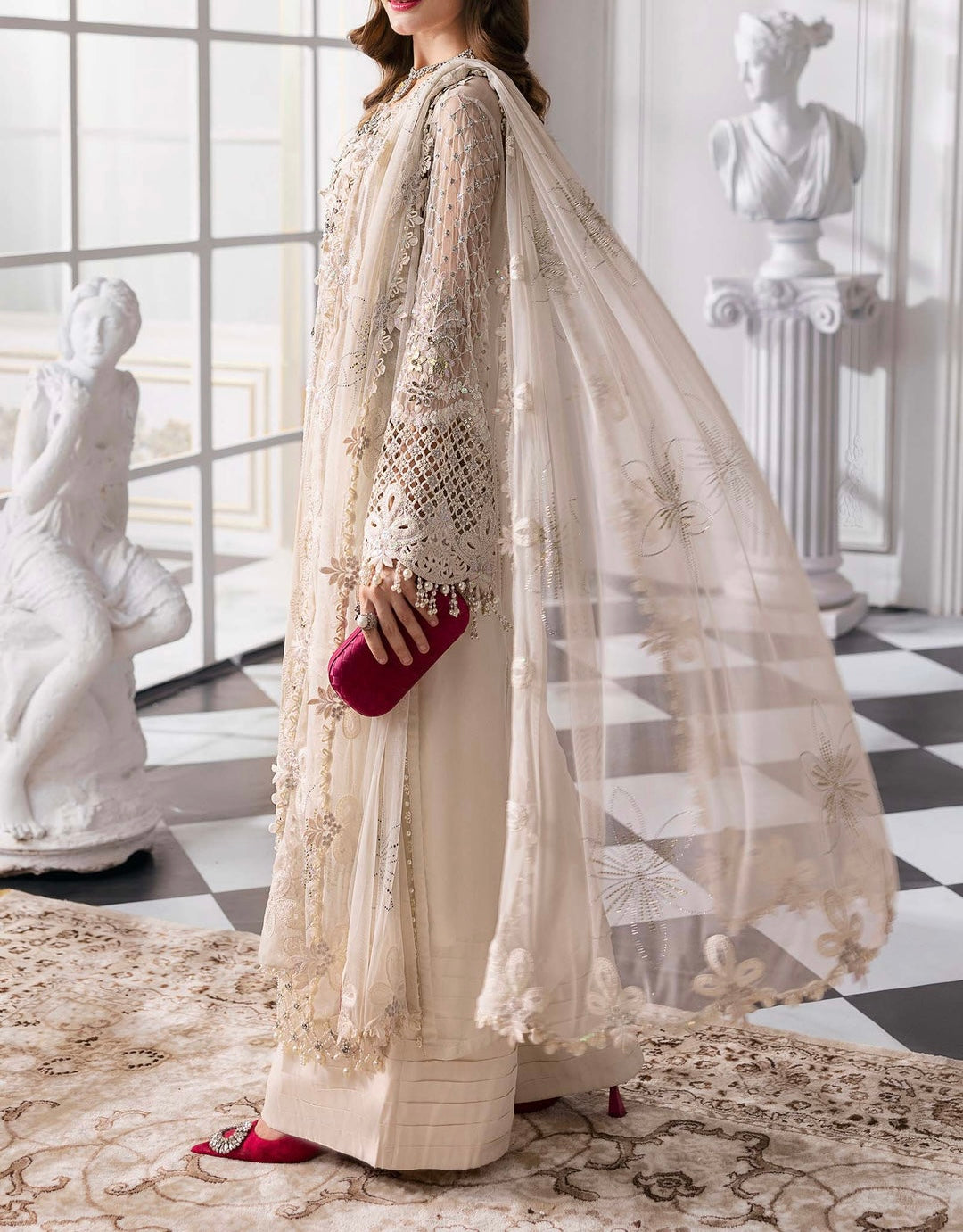 Maria B Luxury Chiffon Party Wear Dress | 5290