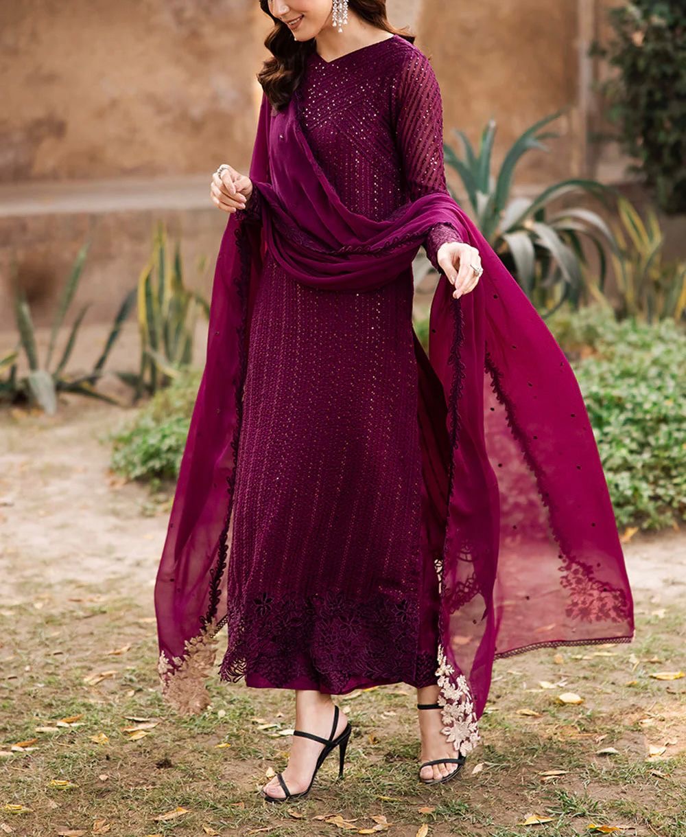 Azure X Maya Ali Formal Chiffon 5319