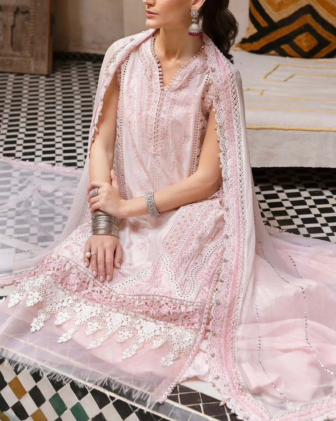 Maria B Luxury Lawn Chicken Kari Partywear Dress |5293