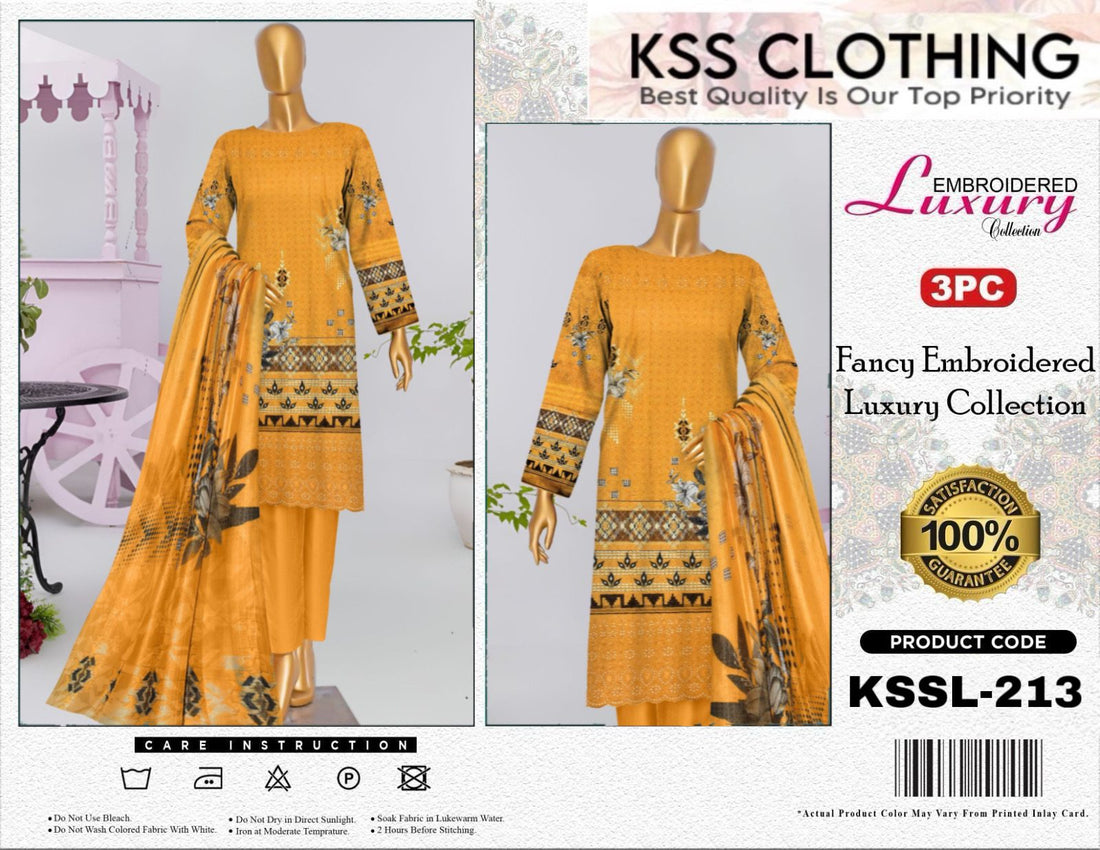 Bin Saeed Luxury Printed Chicken Kari Lawn | Kssl-213