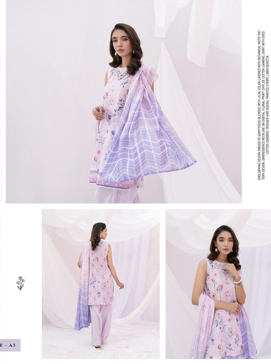 Kroma Lawn Chickenkari Printed Emb collection | K-03