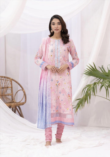 Kroma Lawn Chickenkari Printed Emb collection | K-05