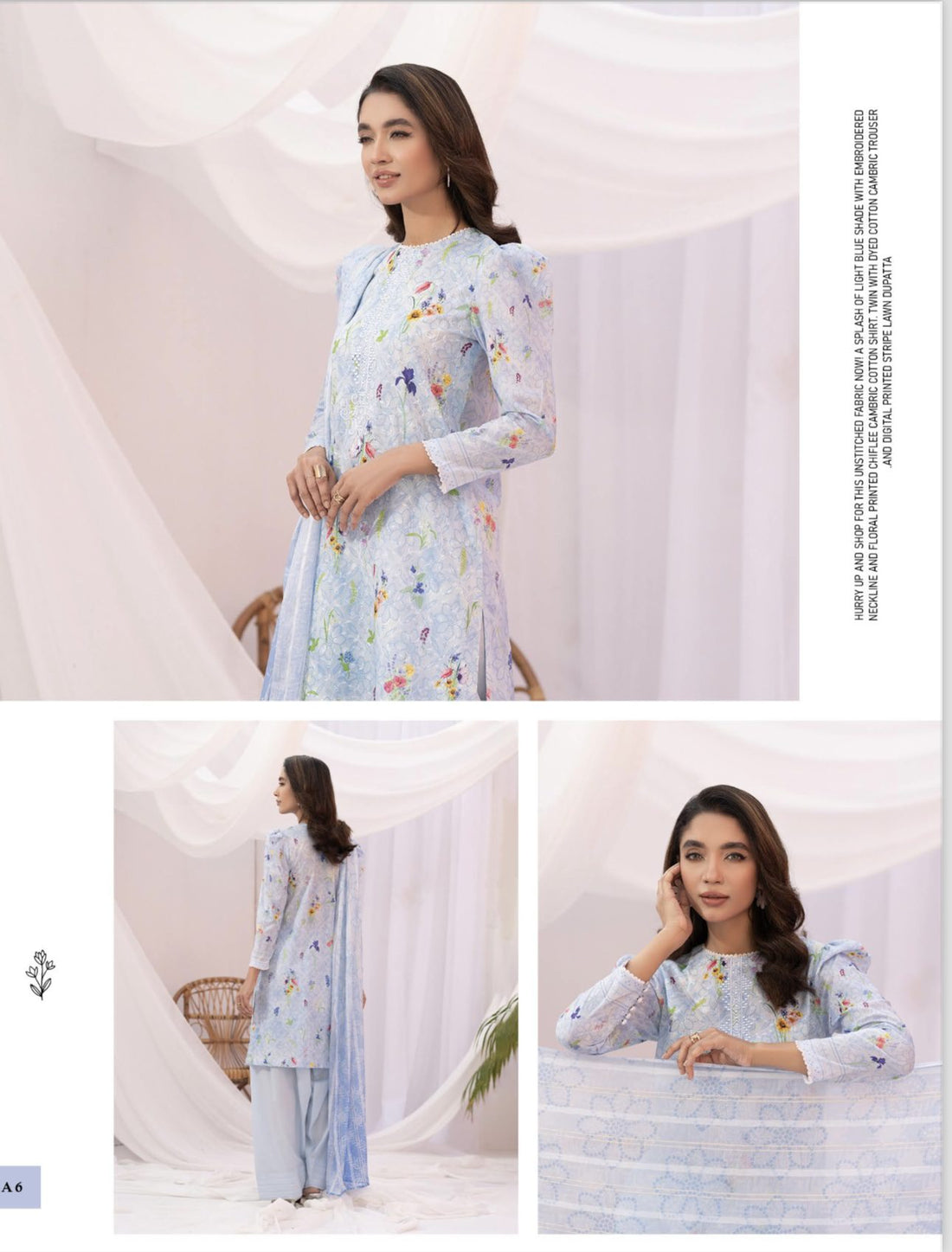 Kroma Lawn Chickenkari Printed Emb collection | K-06