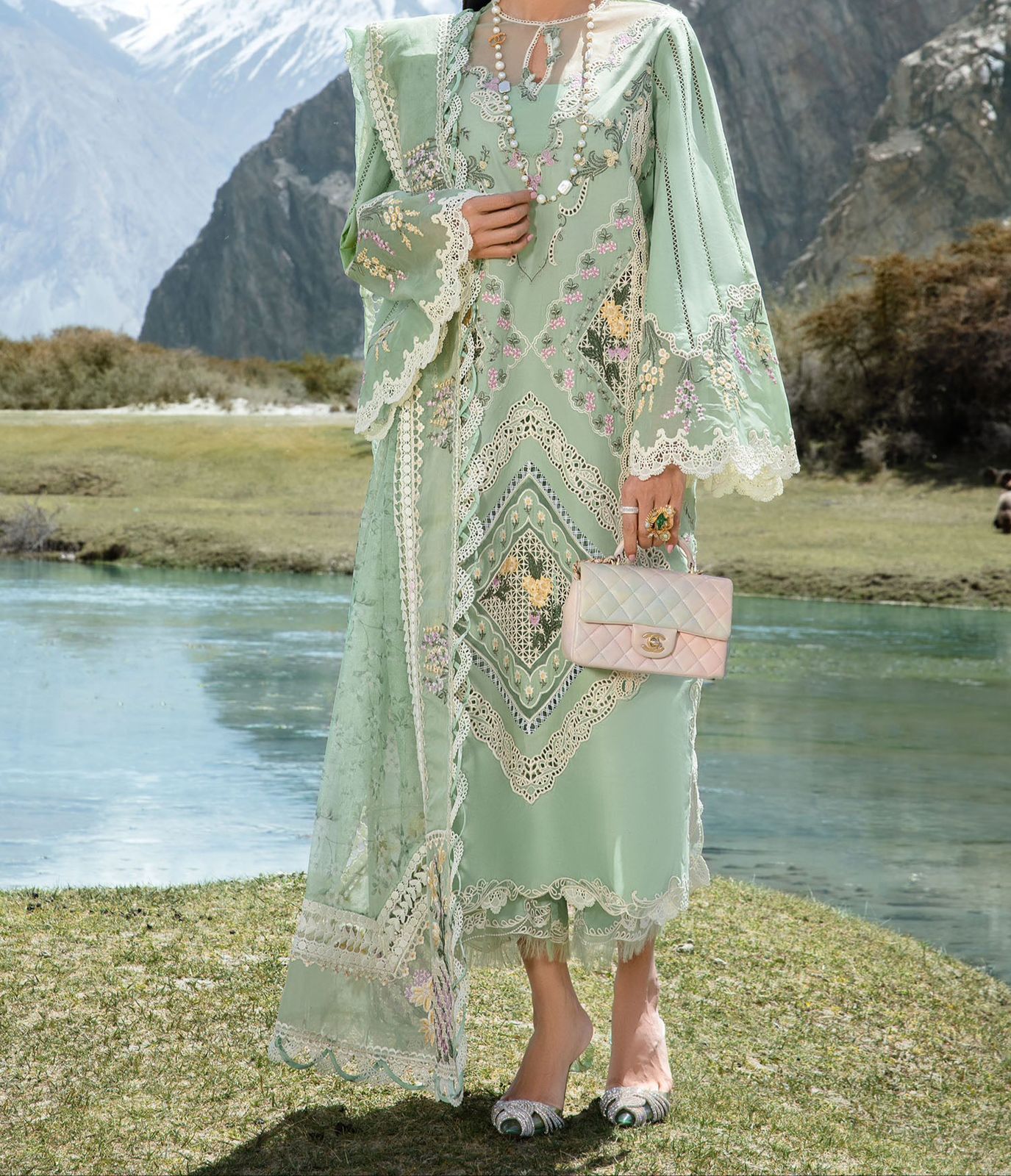 Crimson Lawn ChickenKari  PartyWear  Dress | 5278